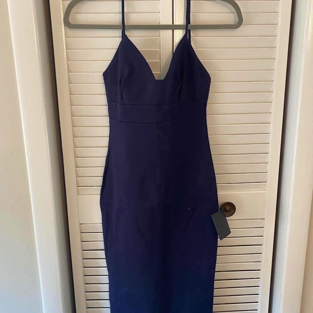 Lulu's Navy Blue Dress